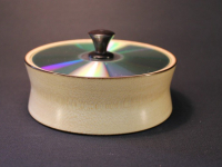 Ahorndose mit CD-Deckel 1a