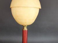 Tischlampe aus Ahorn, D=22cm, Höhe gesamt 48cm, Höhe  Schirm 25cm.